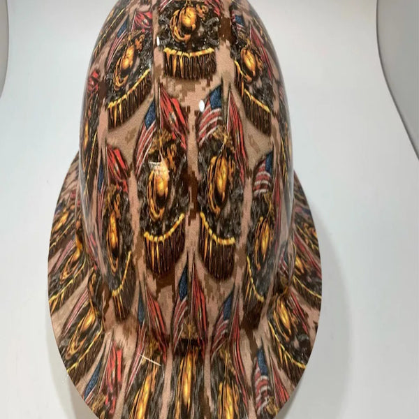 Full Brim Hard Hat Custom Hydro Dipped Marines 2