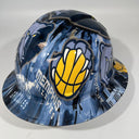 Full Brim Hard Hat Custom Hydro Dipped Memphis Grizzlies