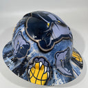 Full Brim Hard Hat Custom Hydro Dipped Memphis Grizzlies