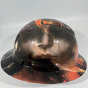 Full Brim Hard Hat Custom Hydro Dipped Motionless in White