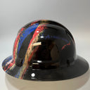 Full Brim Hard Hat Hydro Dipped New AGE GRUNGE USA FLAG