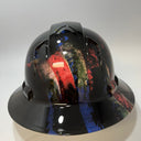 Full Brim Hard Hat Hydro Dipped New AGE GRUNGE USA FLAG
