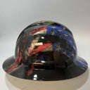 Full Brim Hard Hat Hydro Dipped New AGE GRUNGE USA FLAG
