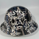 Full Brim Hard Hat Custom Hydro Dipped NEW ENGLAND PATRIOTS INSPIRE CHANGE