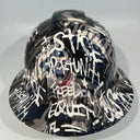 Full Brim Hard Hat Custom Hydro Dipped NEW ENGLAND PATRIOTS INSPIRE CHANGE