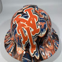 Full Brim Hard Hat Hydro Dipped NEW YORK METS