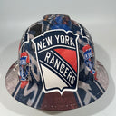 Full Brim Hard Hat Hydro Dipped New York Rangers