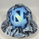 Full Brim Hard Hat Hydro Dipped North Carolina Tar Heels
