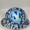 Full Brim Hard Hat Hydro Dipped North Carolina Tar Heels
