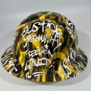 Full Brim Hard Hat Custom Hydro Dipped PITTSBURG STEELERS INSPIRE CHANGE