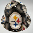 Full Brim Hard Hat Hydro Dipped PITTSBURG STEELERS