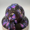 Full Brim Hard Hat Hydro Dipped PURPLE DRAGONFLY