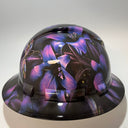 Full Brim Hard Hat Hydro Dipped PURPLE DRAGONFLY