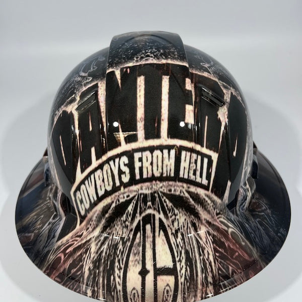 Full Brim Hard Hat Hydro Dipped Pantera