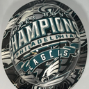 Full Brim Hard Hat Hydro Dipped Philadelphia Eagles Champs
