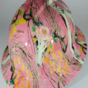Full Brim Hard Hat Hydro Dipped Pink Deer Skull Camo