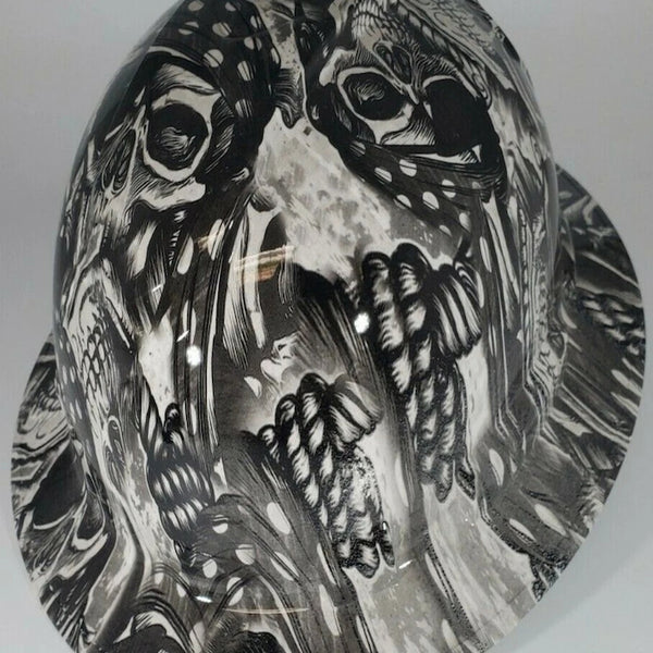 Full Brim Hard Hat Hydro Dipped Pirates