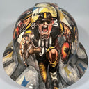 Full Brim Hard Hat Hydro Dipped Pittsburg Steelers Fat Head