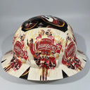 Full Brim Hard Hat Custom Hydro Dipped SAN FRANCISCO 49ERS NFC WEST CHAMPS