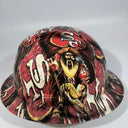 Full Brim Hard Hat Custom Hydro Dipped SAN FRANCISCO 49ER'S Fat Hed