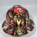 Full Brim Hard Hat Custom Hydro Dipped SAN FRANCISCO 49ER'S Fat Hed