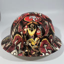 Full Brim Hard Hat Custom Hydro Dipped SAN FRANCISCO 49ER'S Fat Hed