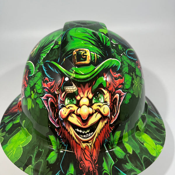 Full Brim Hard Hat Hydro Dipped ST PATRICKS DAY LUCKY LEPRECHAUN