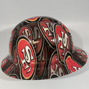 Full Brim Hard Hat Custom Hydro Dipped SAN FRANCISCO 49ERS