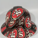 Full Brim Hard Hat Custom Hydro Dipped SAN FRANCISCO 49ERS