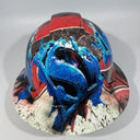Full Brim Hard Hat Hydro Dipped Superman