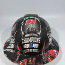 Full Brim Hard Hat Custom Hydro Dipped TAMPA BAY BUCCANEERS NFC SOUTH CHAMPS