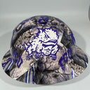 Full Brim Hard Hat Hydro Dipped TCU TEXAS CHRISTIAN UNIVERSITY