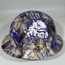 Full Brim Hard Hat Hydro Dipped TCU TEXAS CHRISTIAN UNIVERSITY