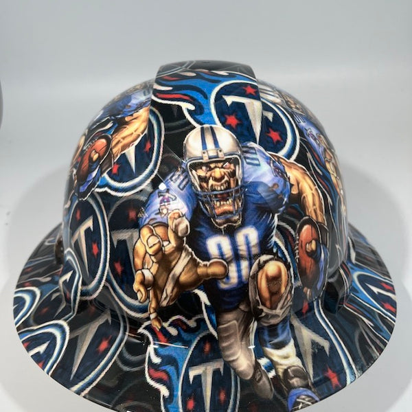 Full Brim Hard Hat Hydro Dipped TENNESEE TITANS
