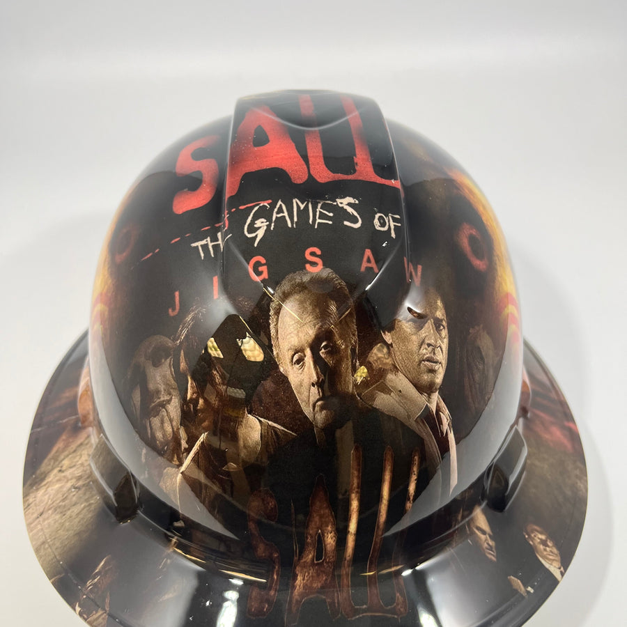 Full Brim Hard Hat Hydro Dipped THE GAMES OF JIGSAW SAW