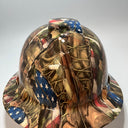 Full Brim Hard Hat Hydro Dipped American Soldier