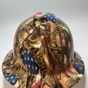Full Brim Hard Hat Hydro Dipped MILITARY VETERAN BOOTS & FLAG