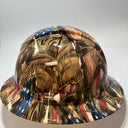 Full Brim Hard Hat Hydro Dipped American Soldier