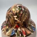 Full Brim Hard Hat Hydro Dipped MILITARY VETERAN BOOTS & FLAG