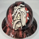 Full Brim Hard Hat Hydro Dipped GEORGIA BULLDOGS