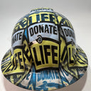 Full Brim Hard Hat Custom Hydro Dipped Donate a Life