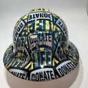 Full Brim Hard Hat Custom Hydro Dipped Donate a Life