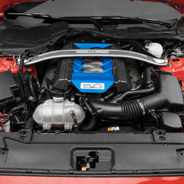 Custom Hydro Dipped Carbon Fiber Grabber Blue 2015+ Mustang Engine Cover