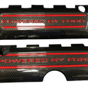 Custom Hydro Dipped Carbon Fiber 2011+ Mustang Powered By Ford Race Red Coil Covers