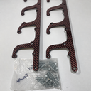 Custom Velvet Red Carbon Fiber Hydro Dipped LS Coil Brackets Fit LSX Swap Truck 5.3L LS1 LS3 LS2 LO4 LO9 LS6 L92 L99 L33 LR4